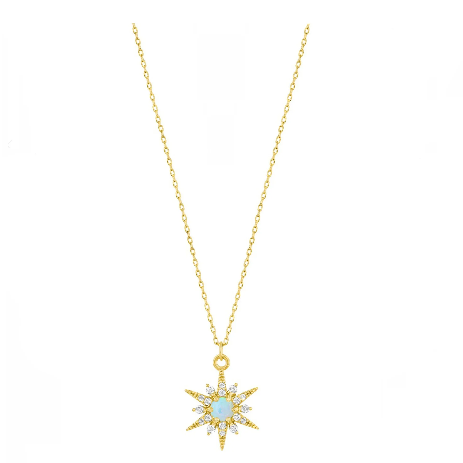 Sparke Opal Starburst Necklace