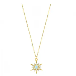 Sparke Opal Starburst Necklace