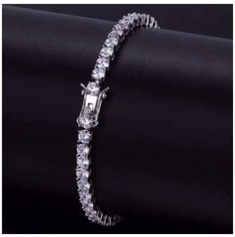 SPARKLE 925 SILVER TENNIS 3MM BRACELET I 929821