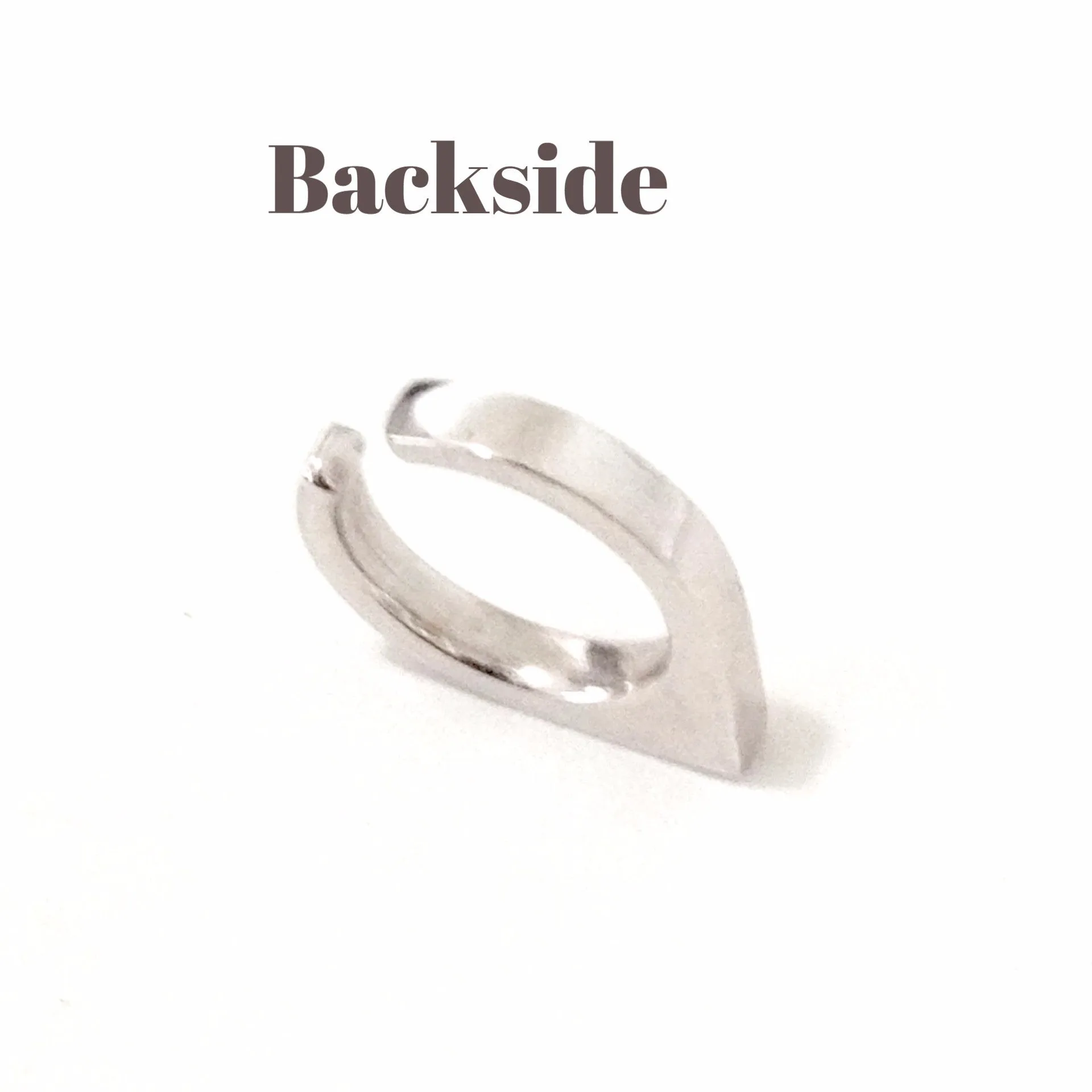 Spike Collection: 14K Gold Pavé Black Diamond Spike Point Ear Cuff