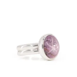 Star Sapphire 9.49 Carat Sterling Silver Handcrafted Gemstone Ring