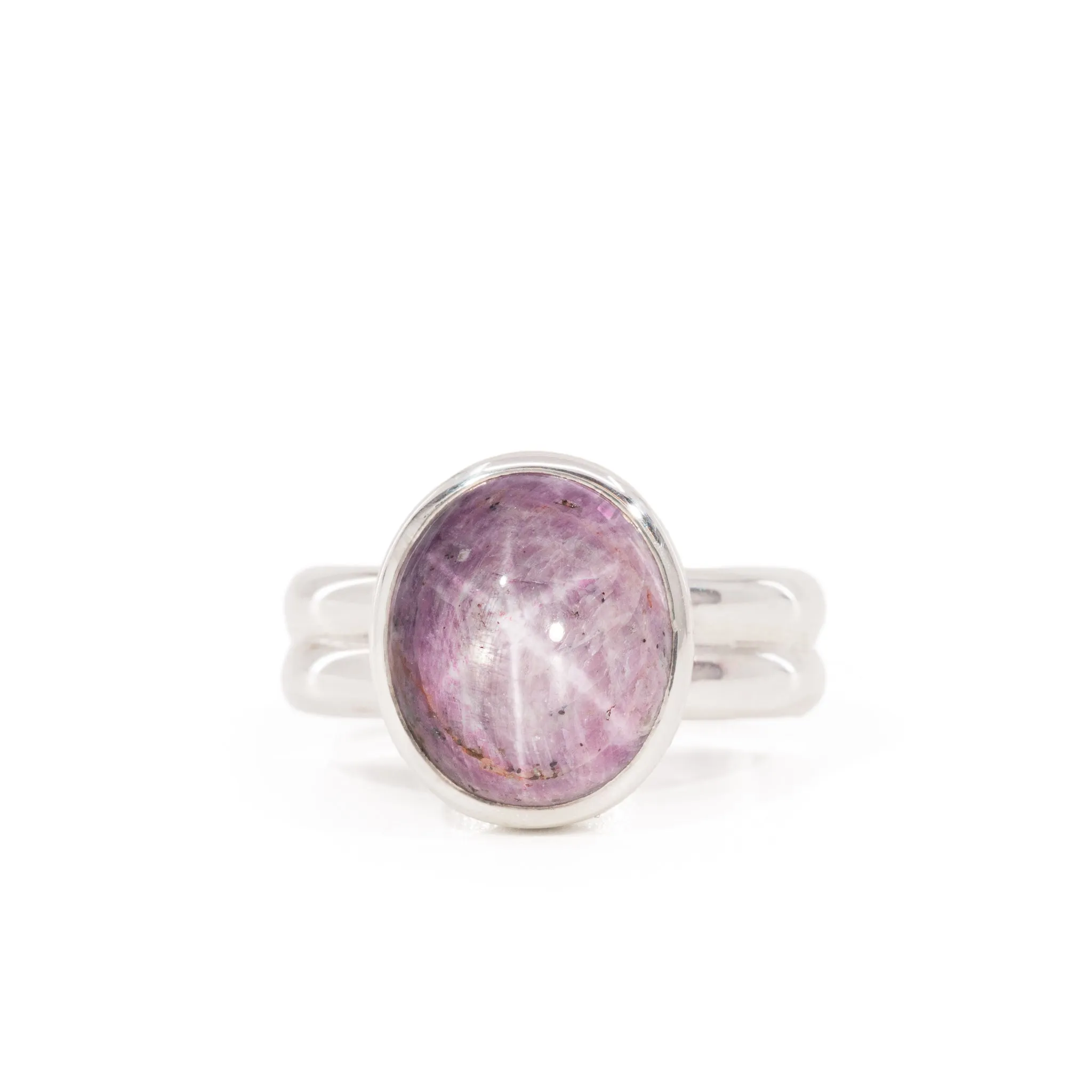Star Sapphire 9.49 Carat Sterling Silver Handcrafted Gemstone Ring