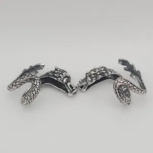 Sterling Silver Dragon Ear Cuffs