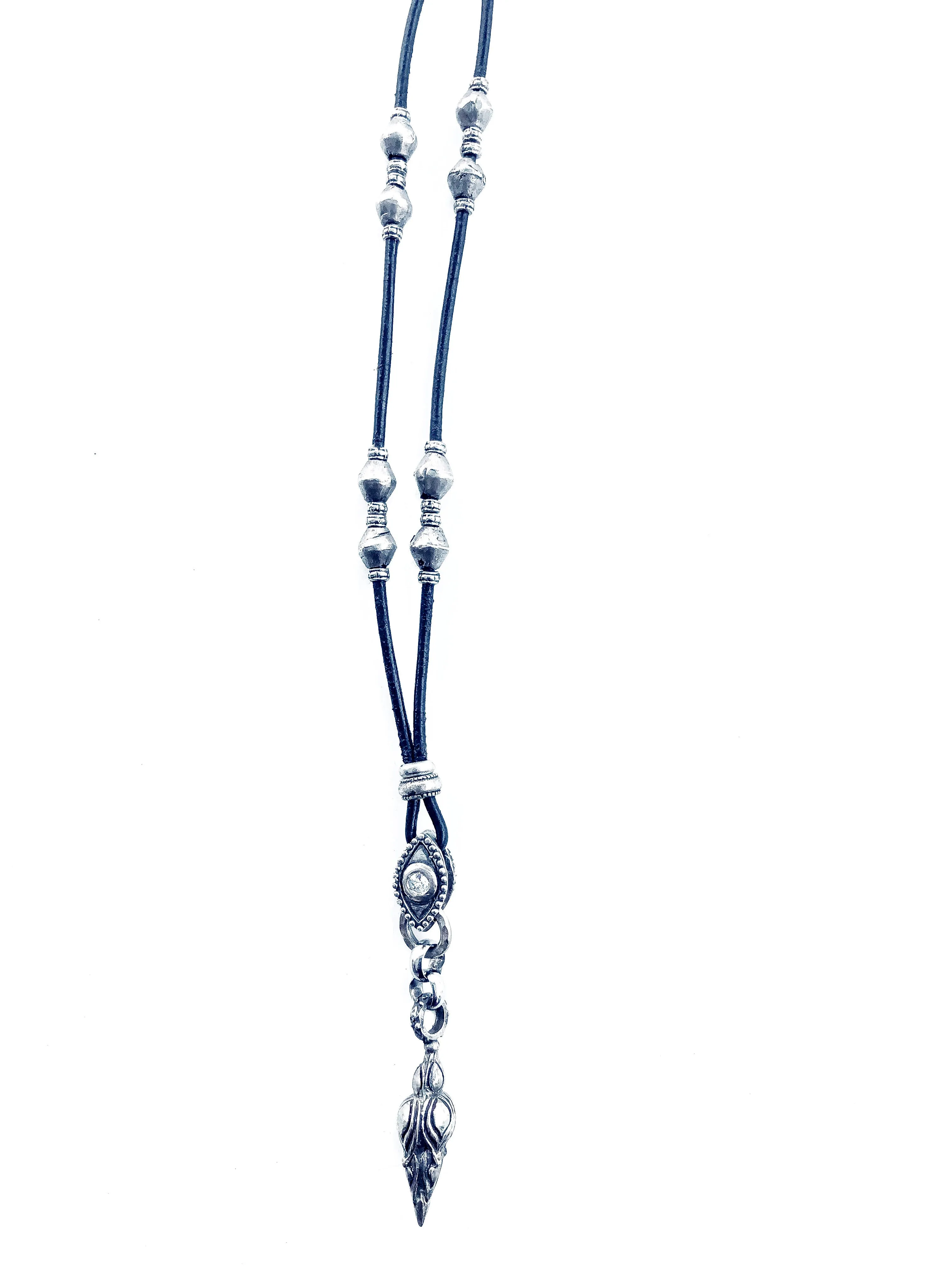 Sterling Silver Evil Eye Logo Necklace