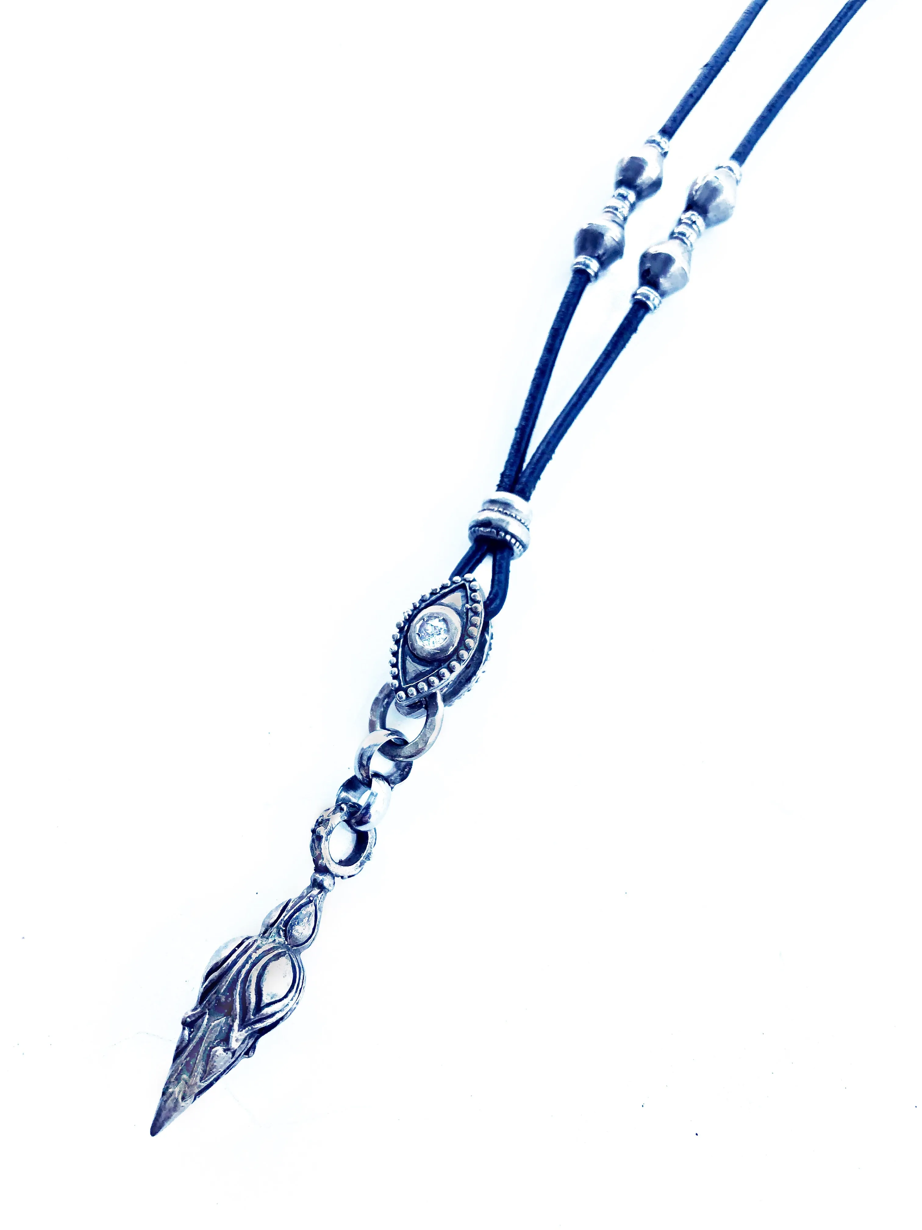 Sterling Silver Evil Eye Logo Necklace