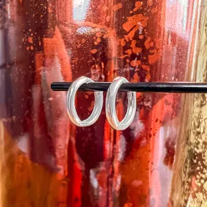 Sterling Silver Huggie Hoop Earrings