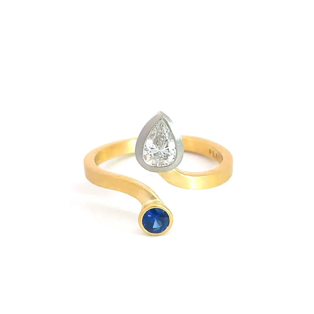 Studio W&H Sapphire and Diamond Ring