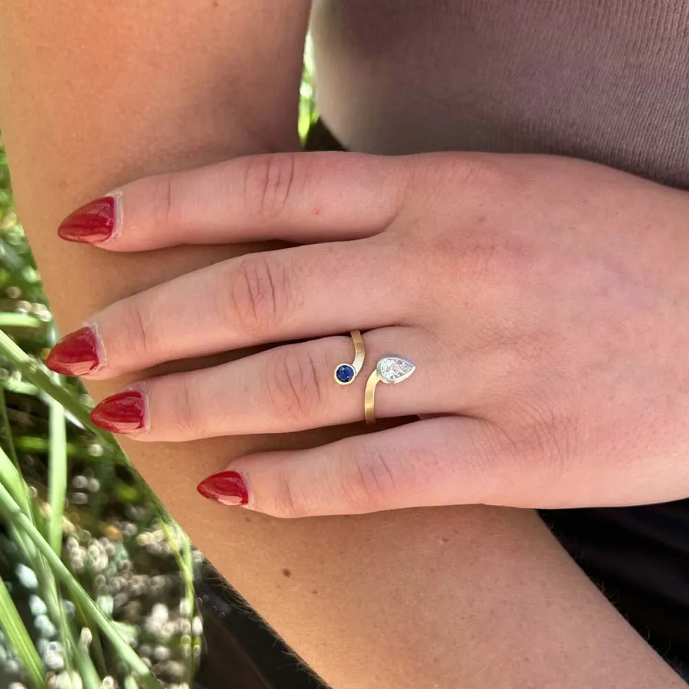 Studio W&H Sapphire and Diamond Ring