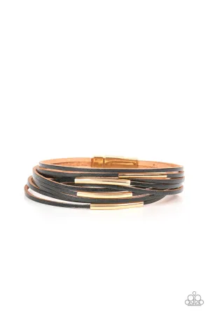 Suburban Outing Black Paparazzi Bracelet