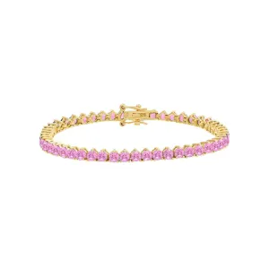 Summer Colored Three Prong Tennis Bracelet