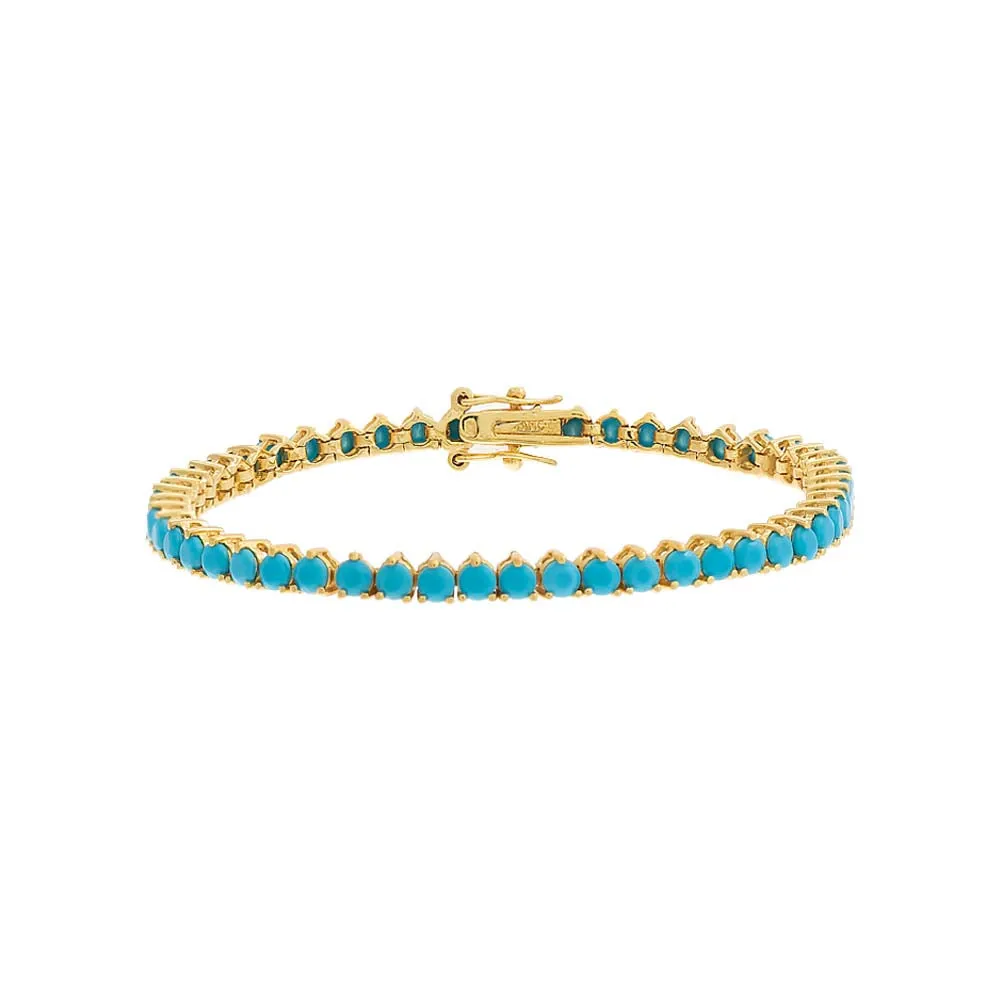 Summer Colored Three Prong Tennis Bracelet