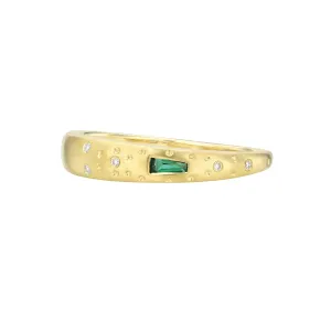 Supernova Emerald Stacking Ring