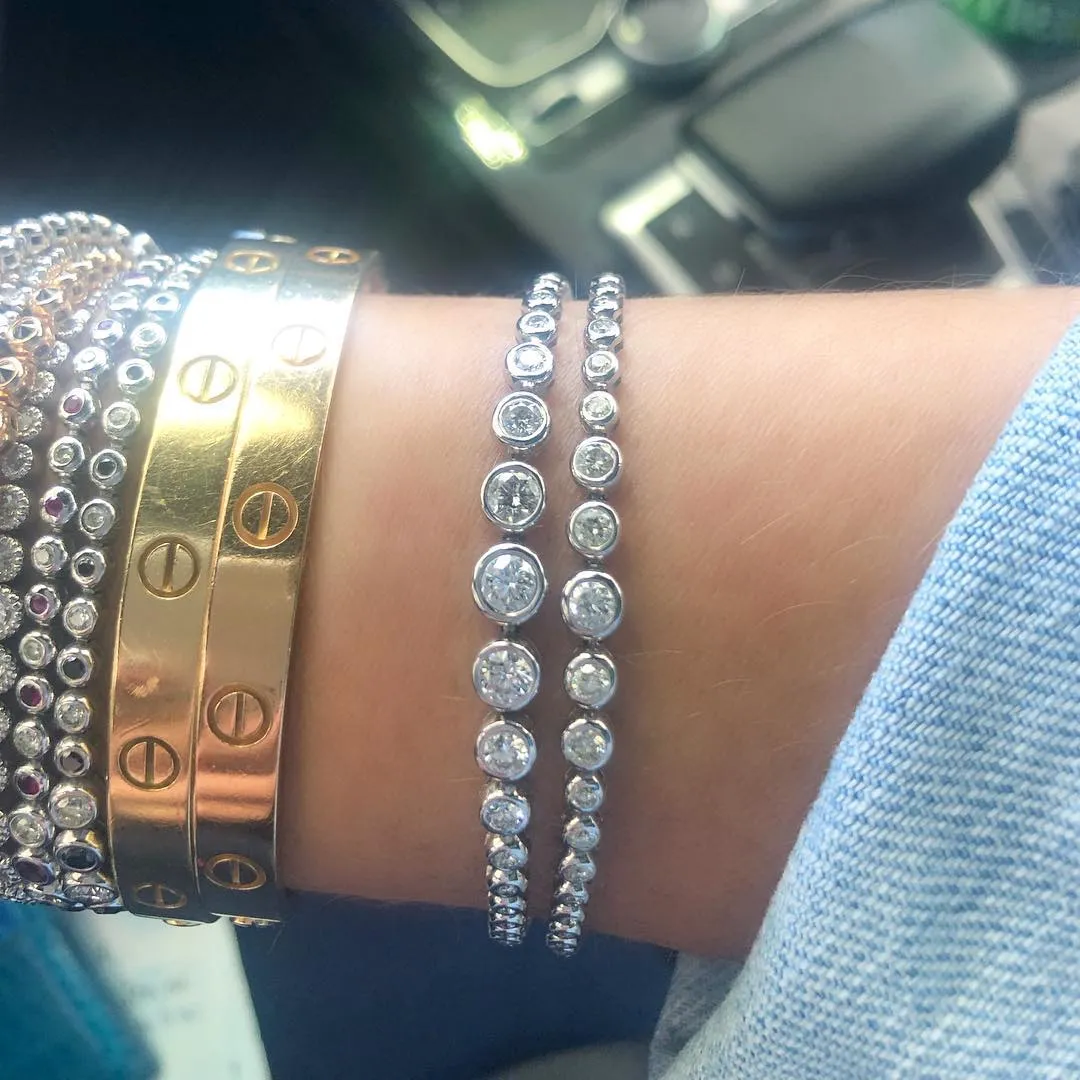 Tassel Tennis Graduating Bracelet: Small