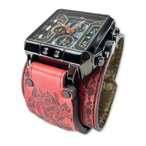 TEMPLE OF THE DOG XVI-MENS HAND MADE-FULL GRAIN LEATHER-WATCH
