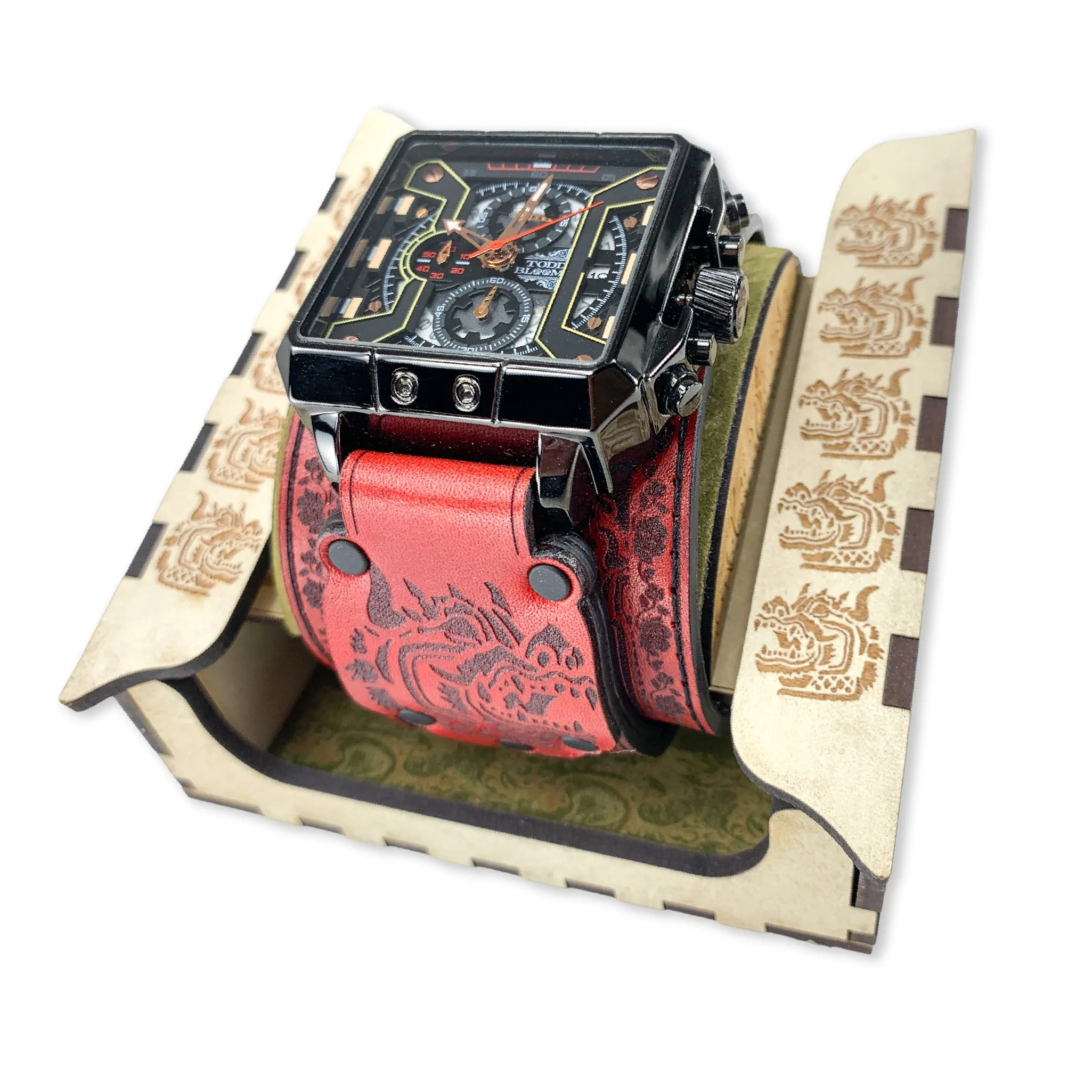 TEMPLE OF THE DOG XVI-MENS HAND MADE-FULL GRAIN LEATHER-WATCH