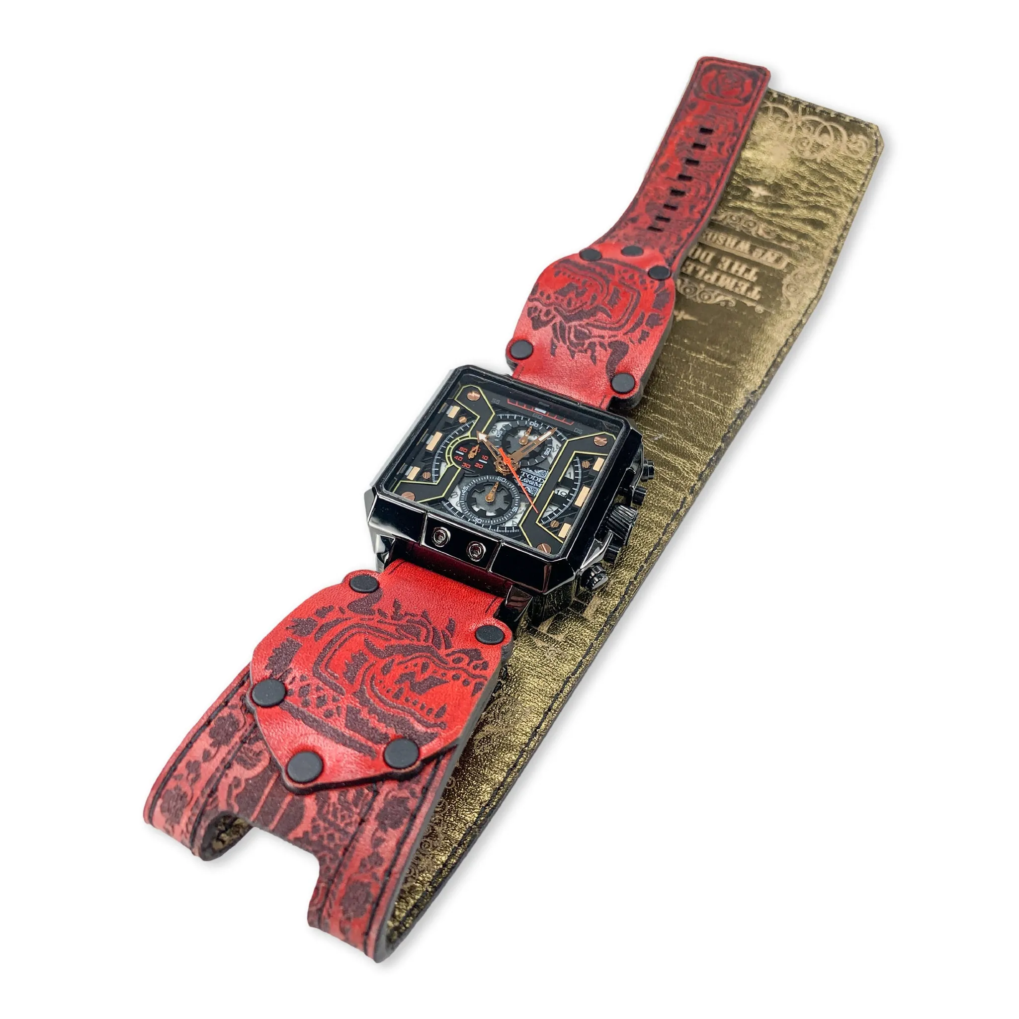 TEMPLE OF THE DOG XVI-MENS HAND MADE-FULL GRAIN LEATHER-WATCH