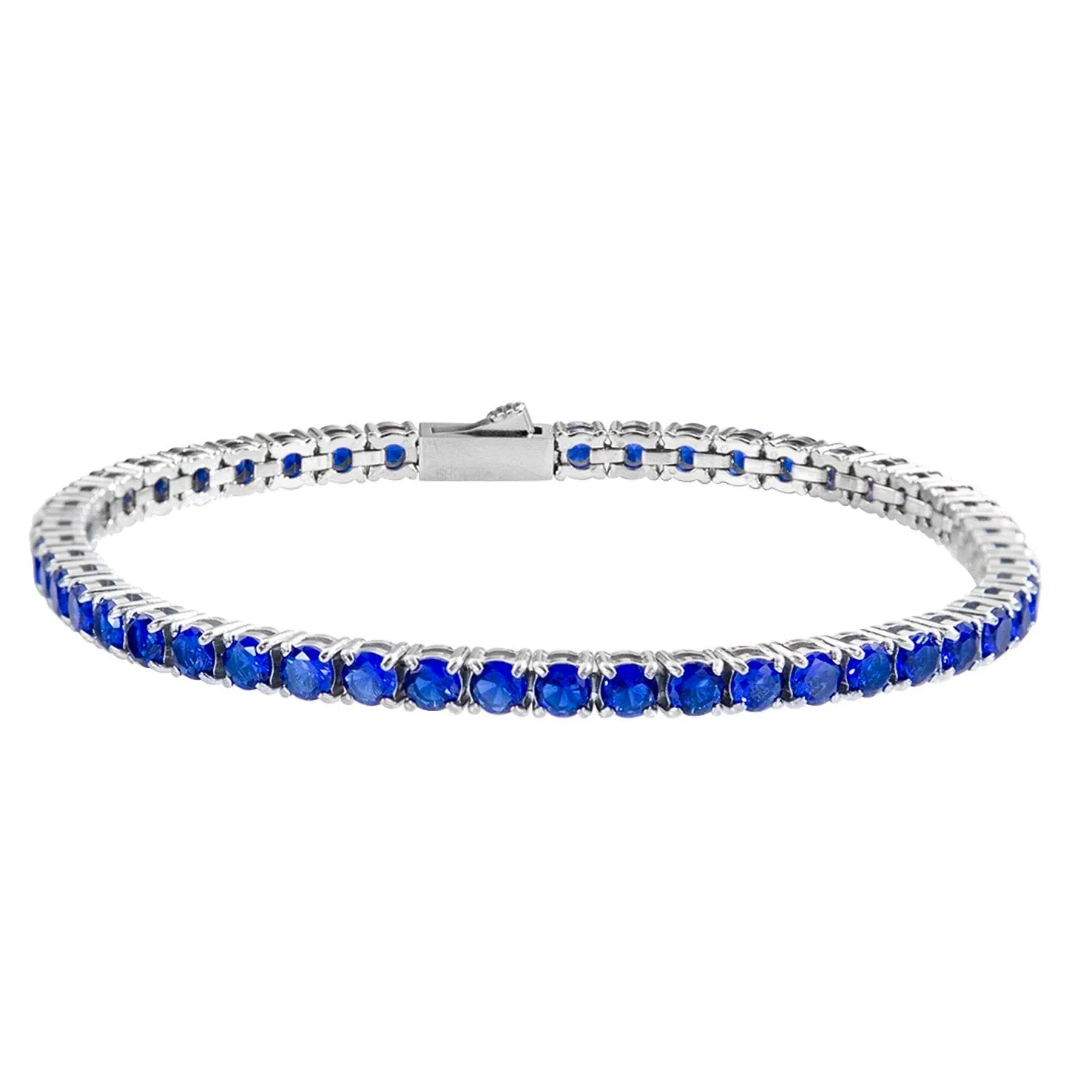 Tennis bracelet blue
