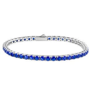 Tennis bracelet blue