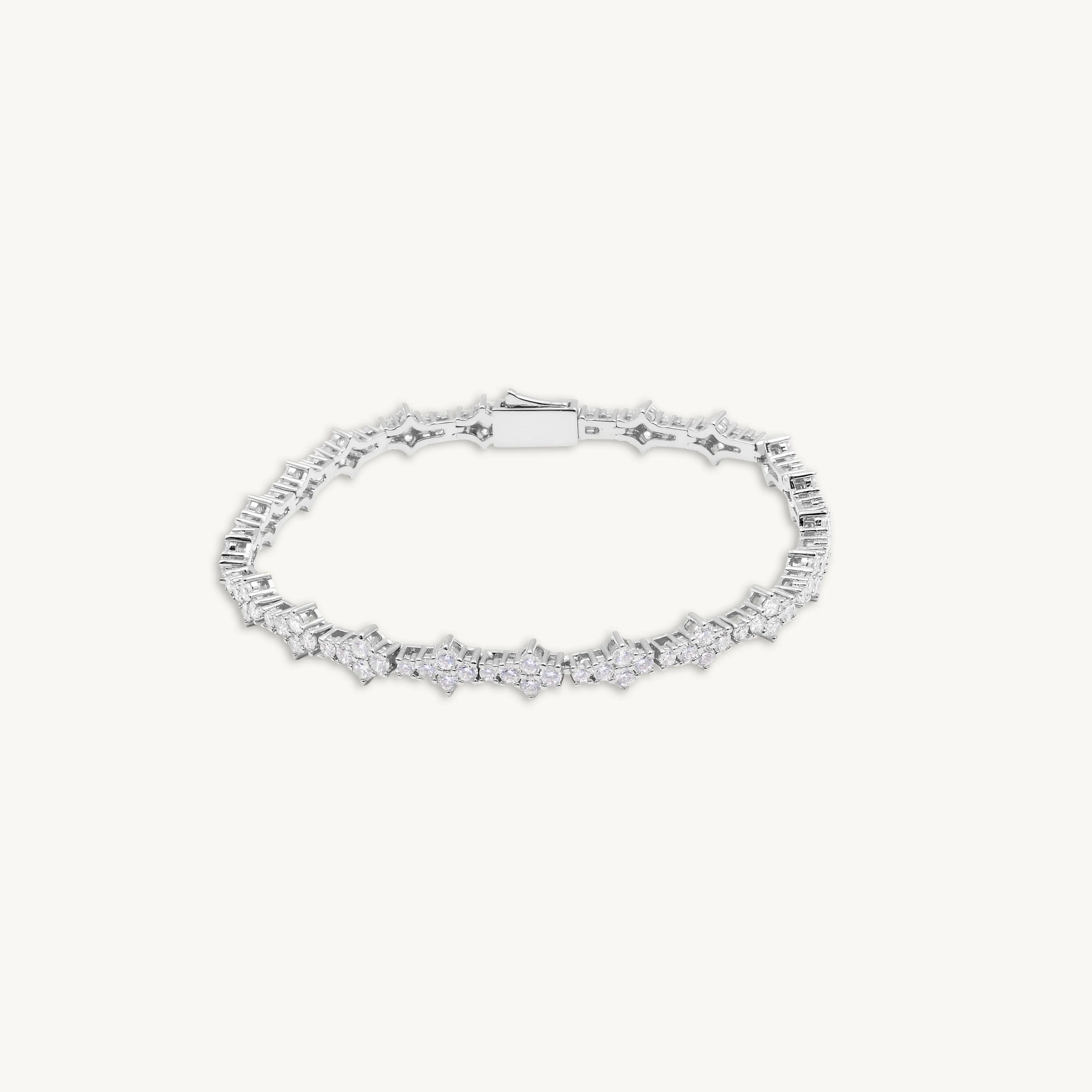 Tennis Clover Chain Unisex Bracelet