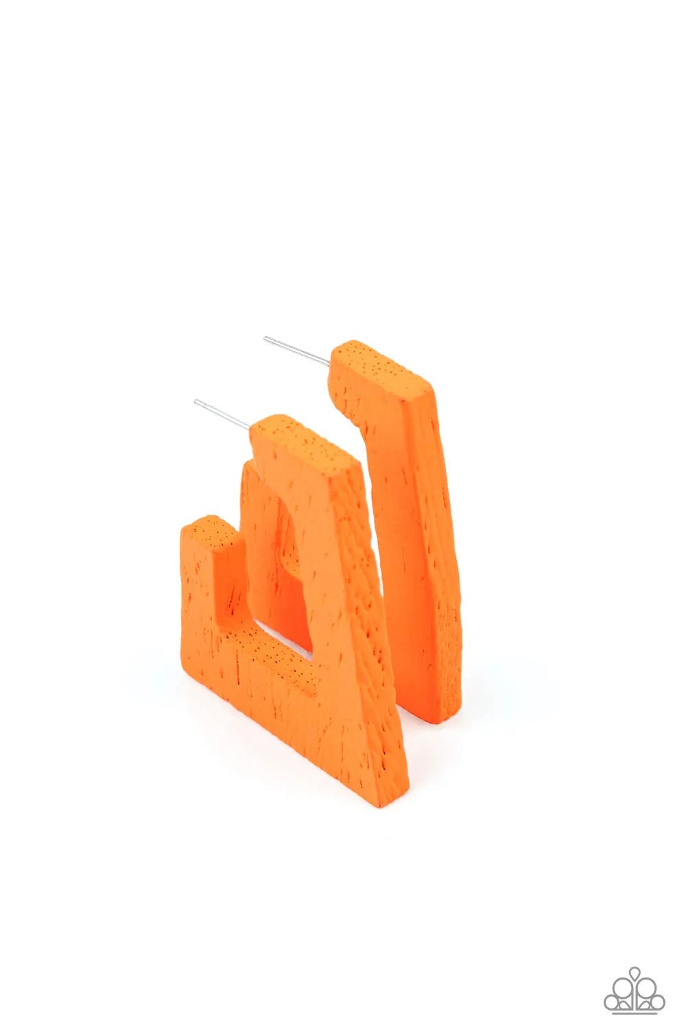 The Girl Next OUTDOOR Orange Hoop Earring
