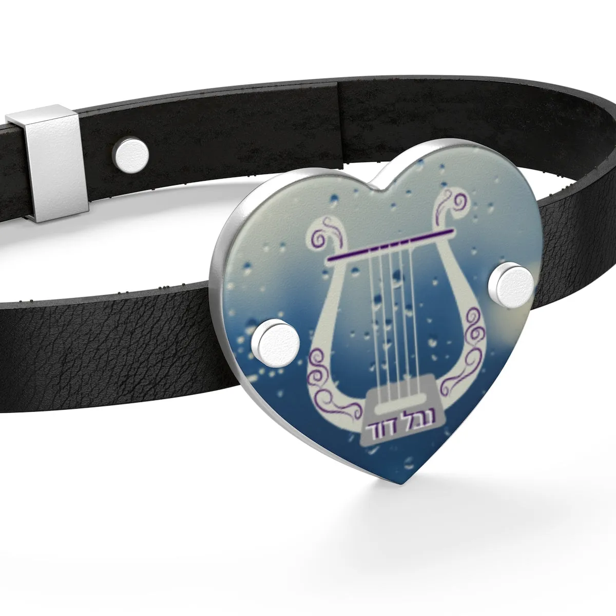 The Harp of David Leather Bracelet