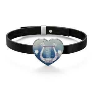 The Harp of David Leather Bracelet