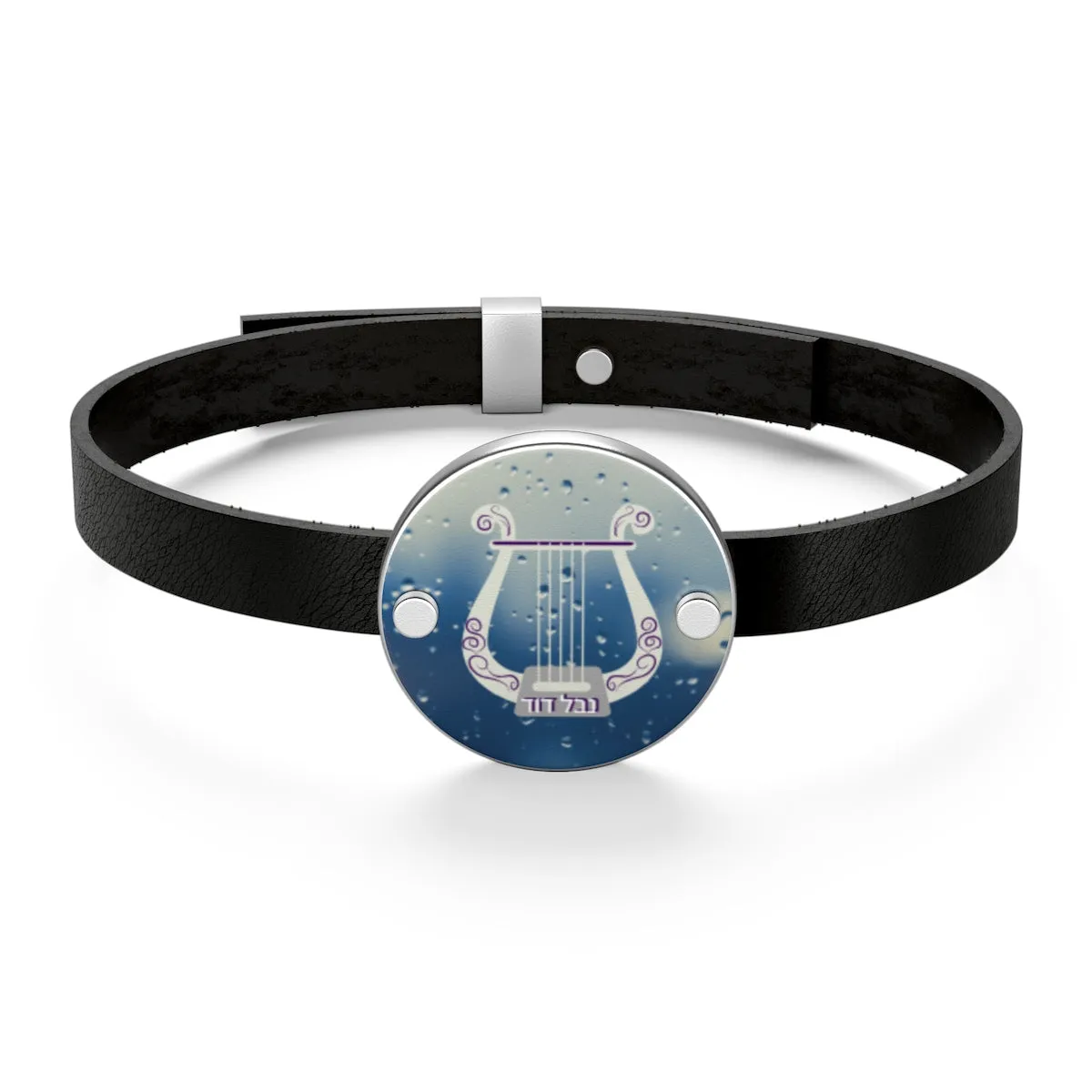 The Harp of David Leather Bracelet