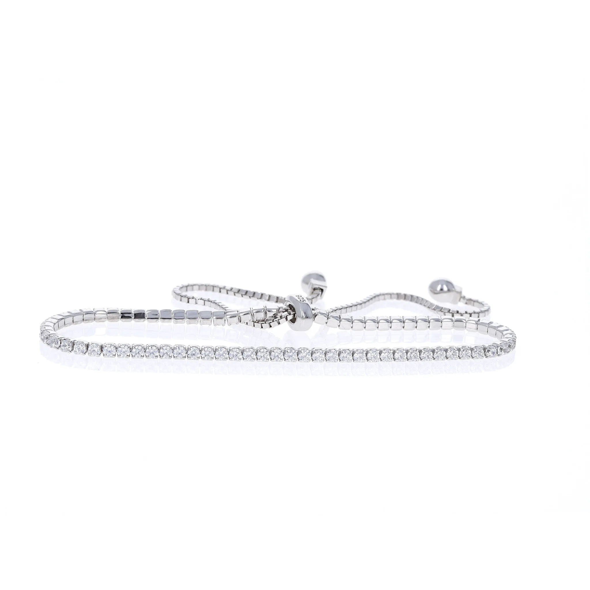 Thin Cz Tennis Bracelet