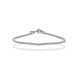 Thin Cz Tennis Bracelet