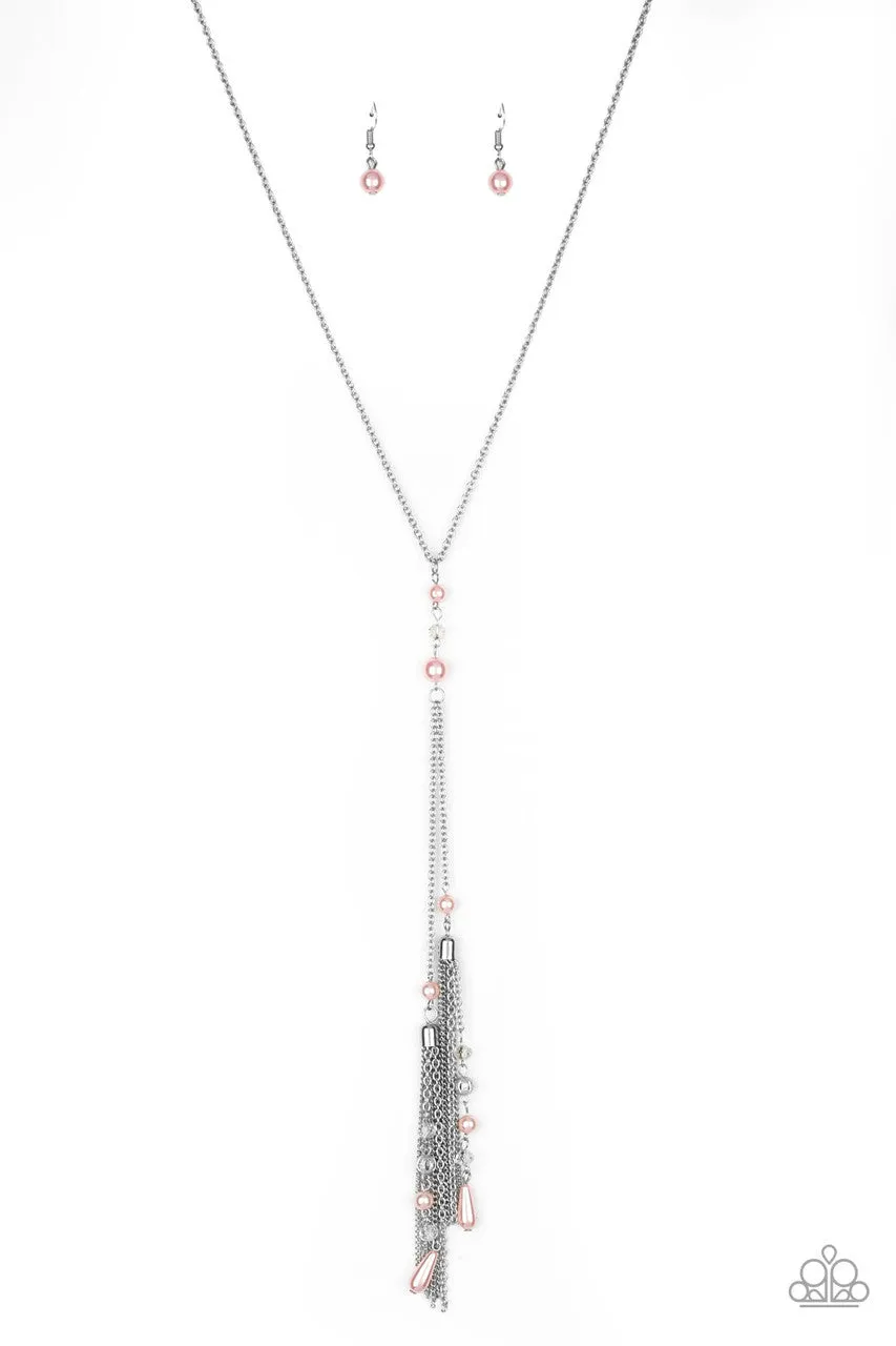 Timeless Tassels Pink Paparazzi Necklace
