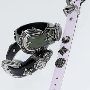 TOGA TOO Motif Leather Bangle
