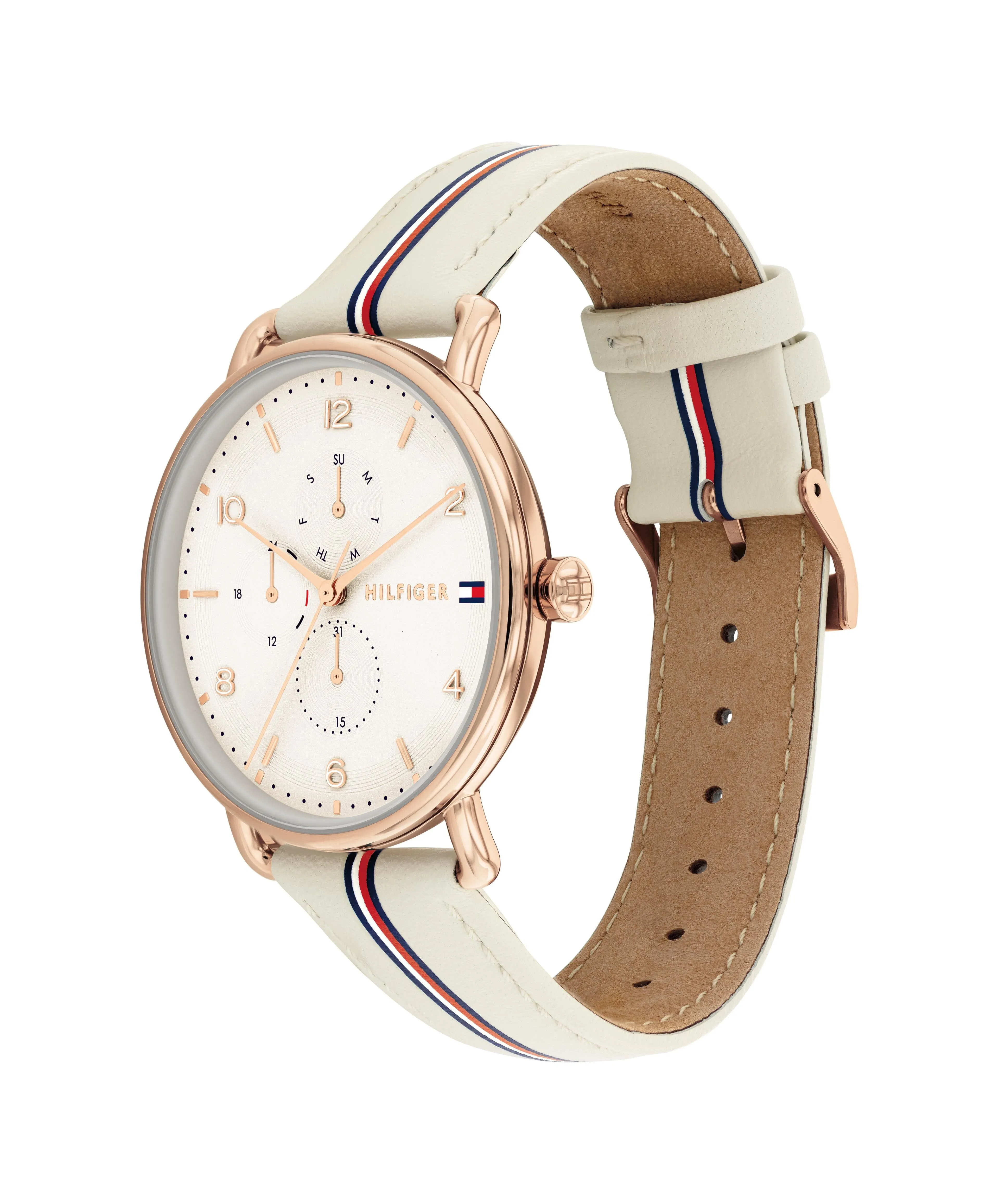 Tommy Hilfiger Lily Beige Leather Beige Dial Ladies Watch 1782659