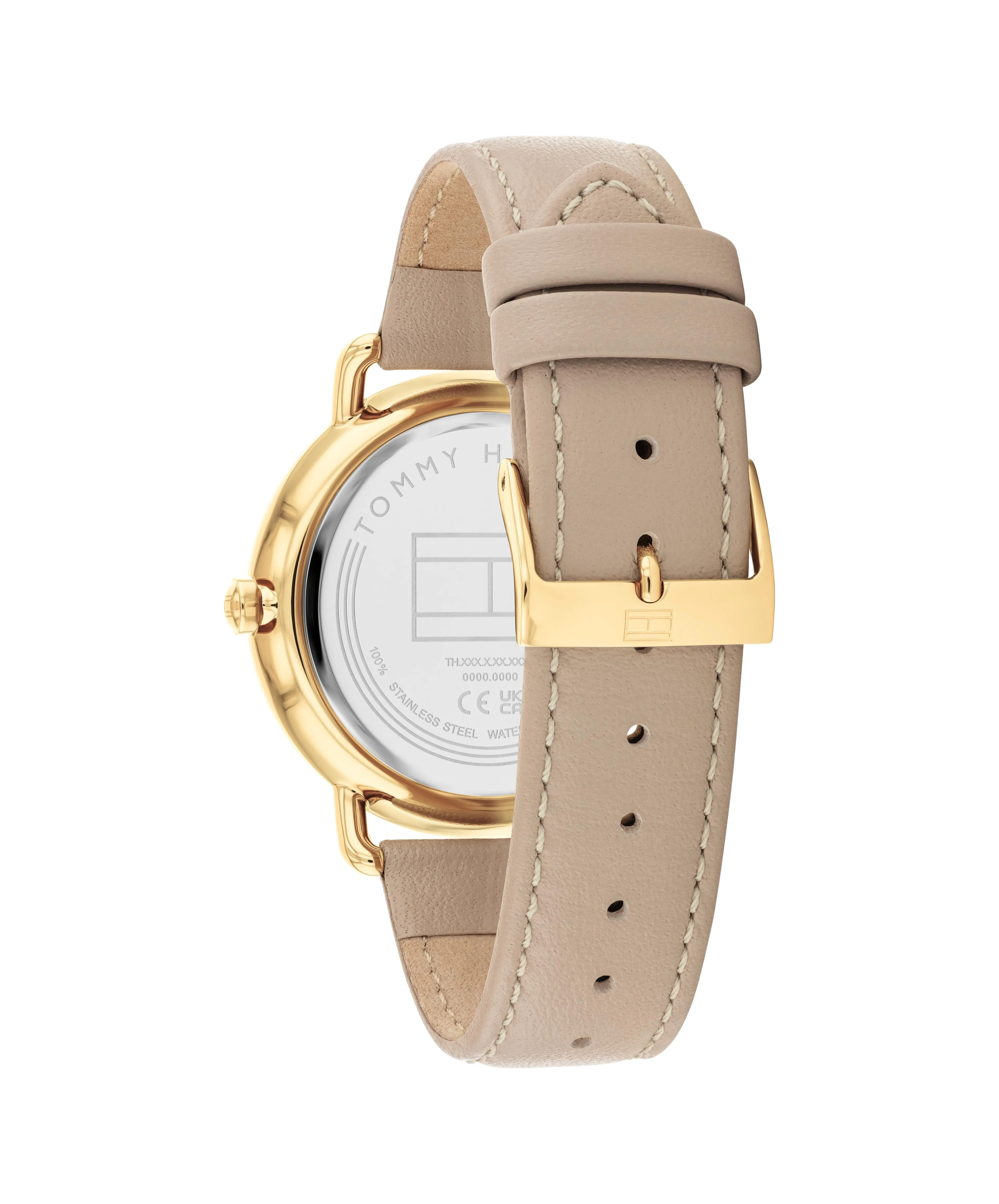 Tommy Hilfiger Lily Beige Leather Beige Dial Ladies Watch 1782661