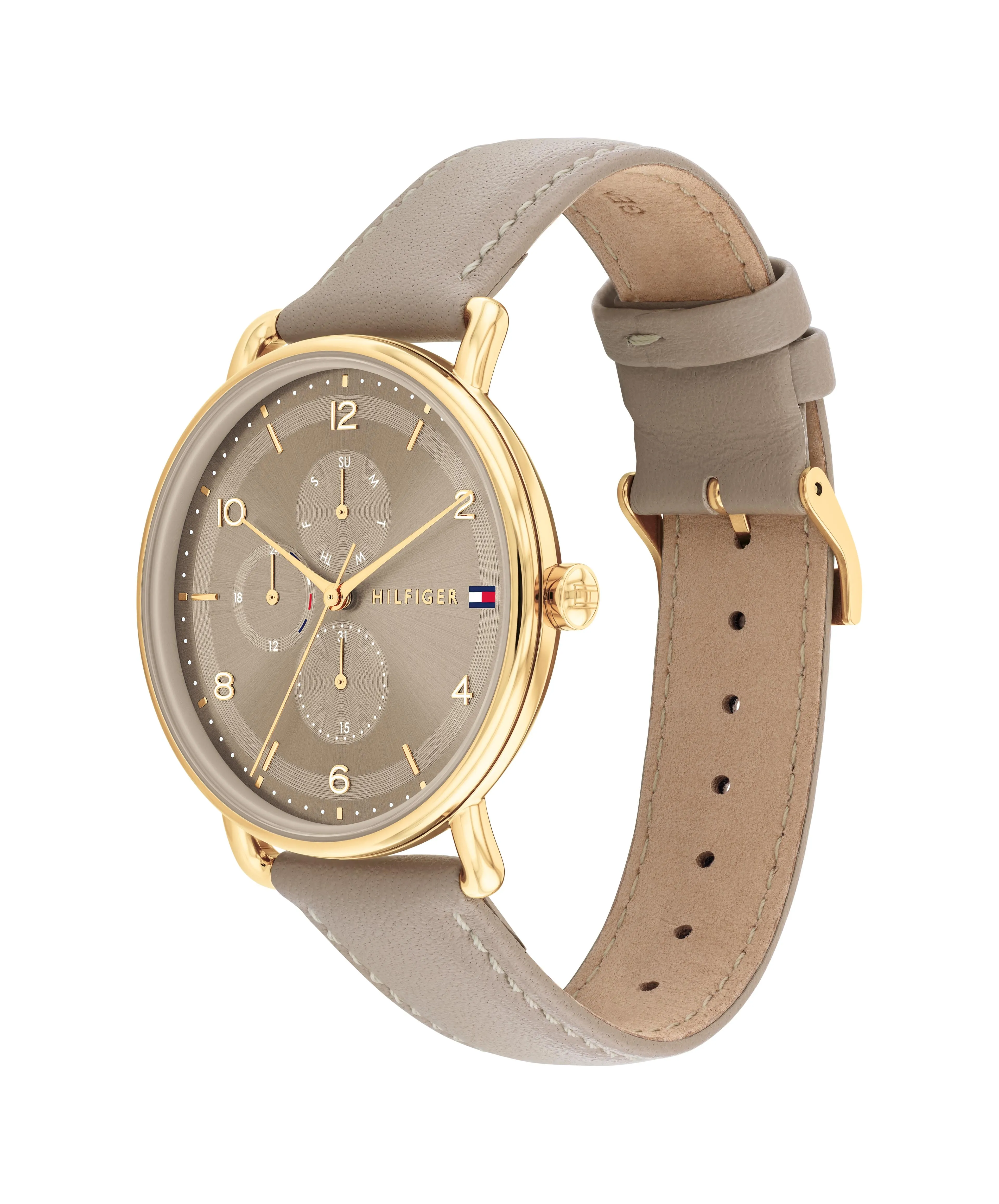 Tommy Hilfiger Lily Beige Leather Beige Dial Ladies Watch 1782661
