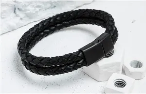 TOR- Double Layer Braided Genuine Leather Bracelet