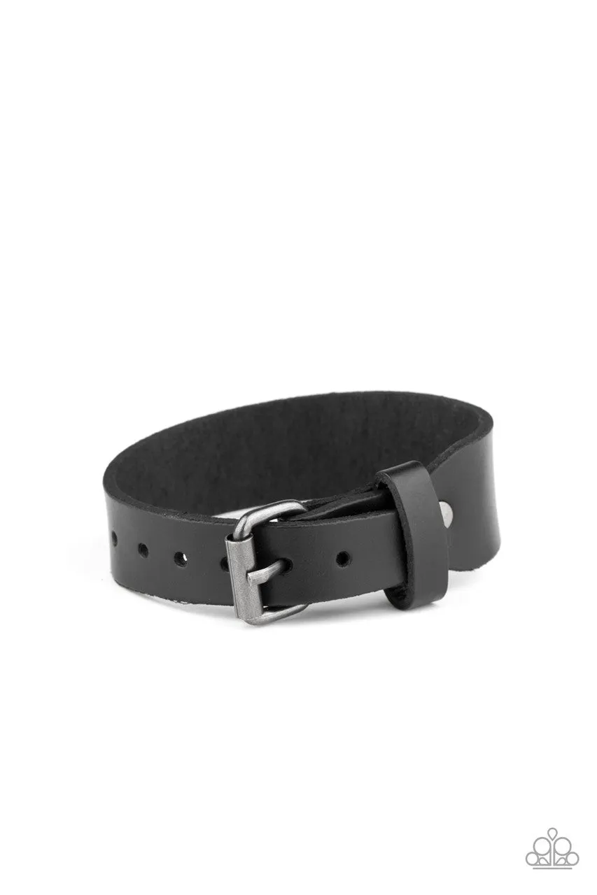 Tougher than Leather Black Paparazzi Bracelet