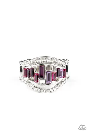 Treasure Chest Charm Purple Paparazzi Ring