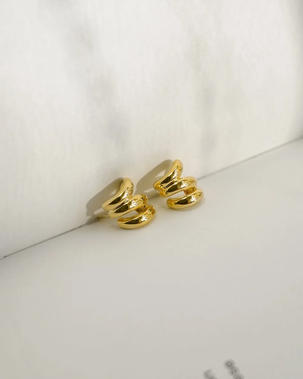 TREBLE Illusion Hoops in Gold