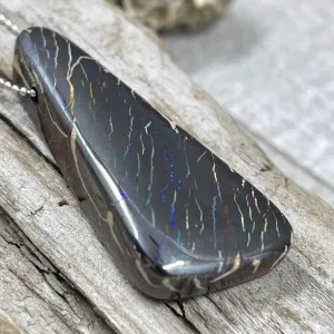 Triangle Yowah Boulder Opal Pendant