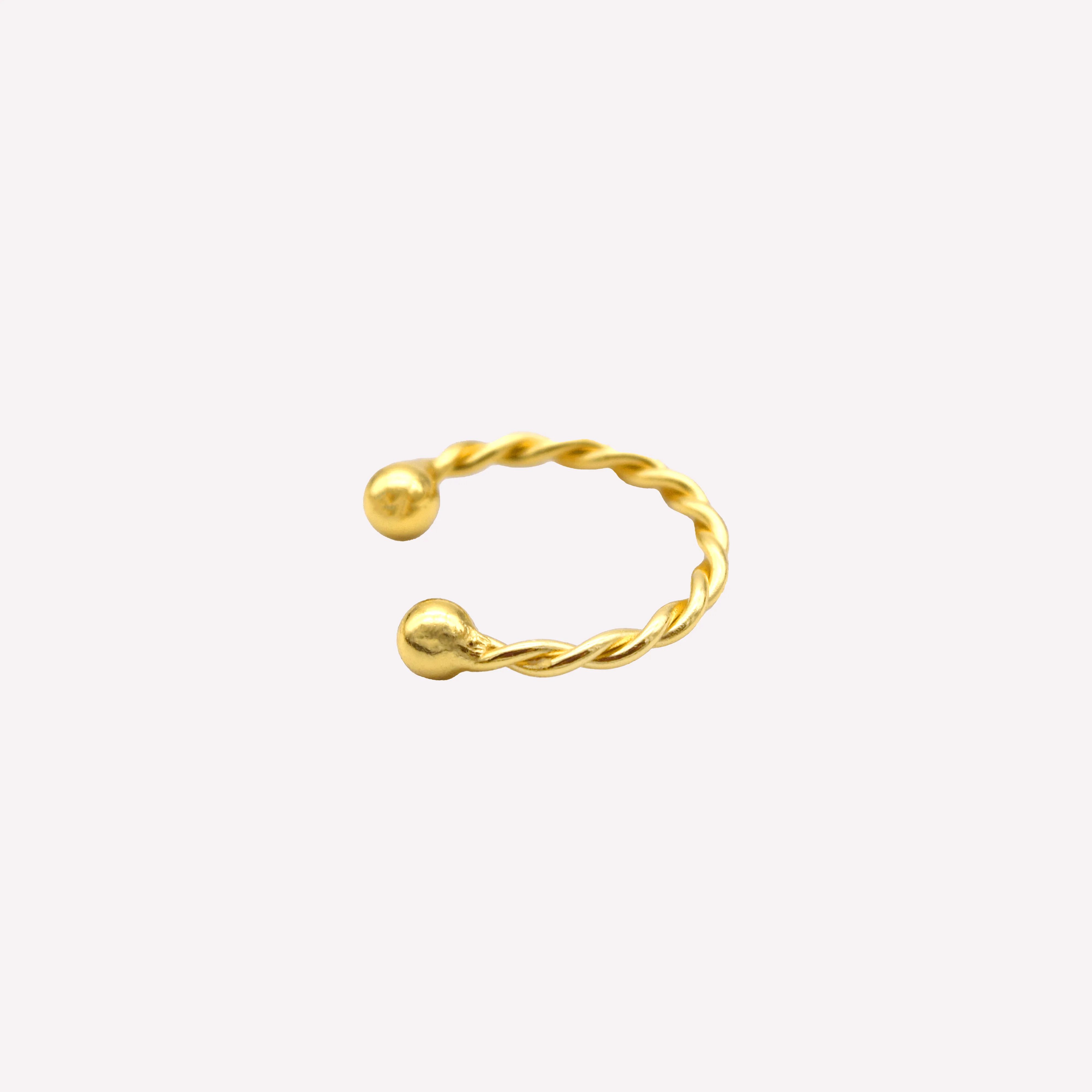 TWIST EAR CUFF CLIP-ON EARRING