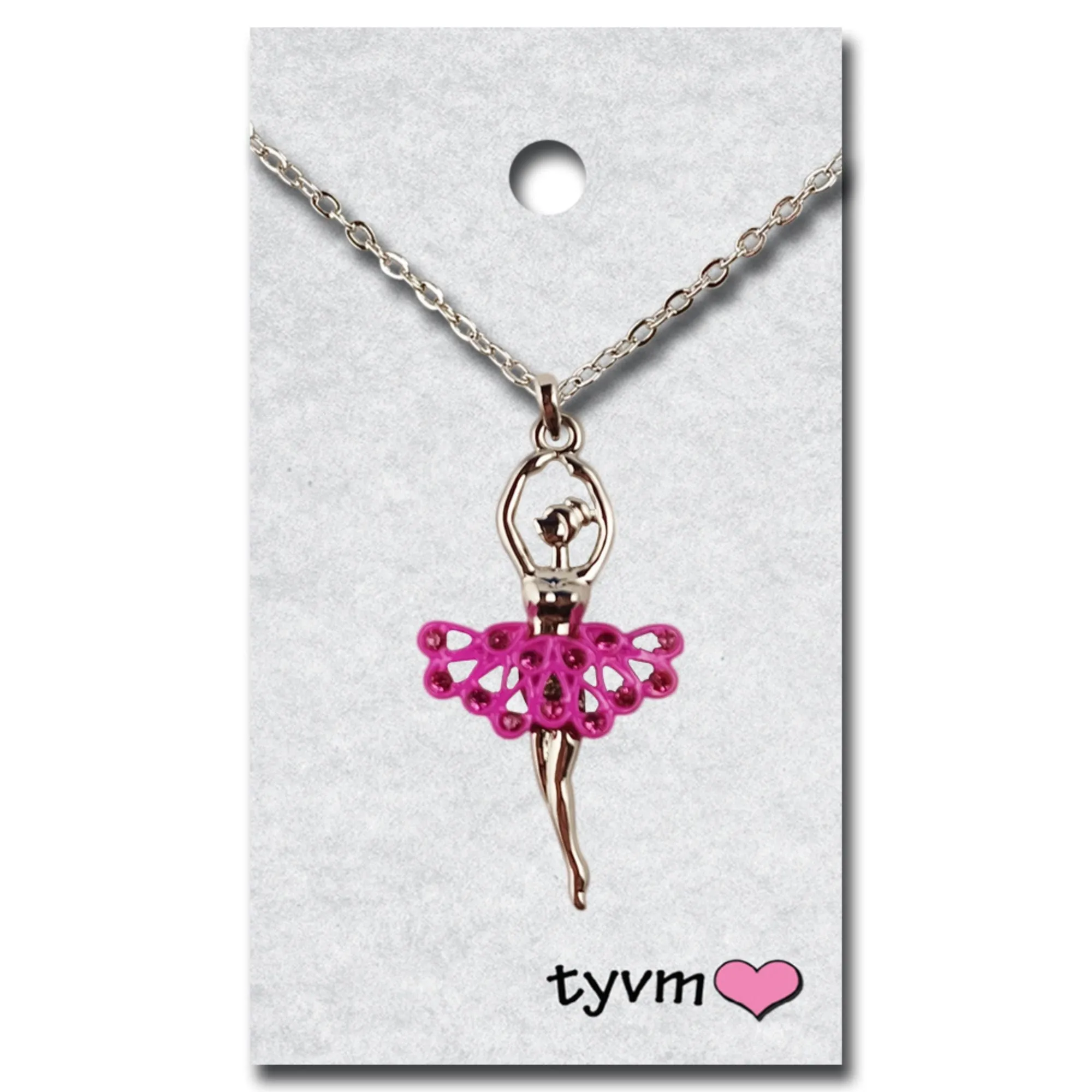 TYVM 79826 Crystal Ballerina Necklace