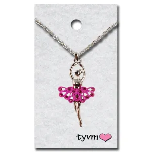 TYVM 79826 Crystal Ballerina Necklace