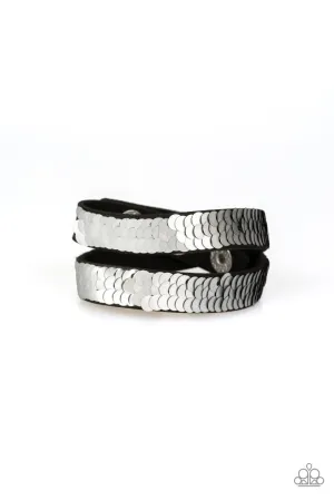 Under the SEQUINS Silver Paparazzi Bracelet