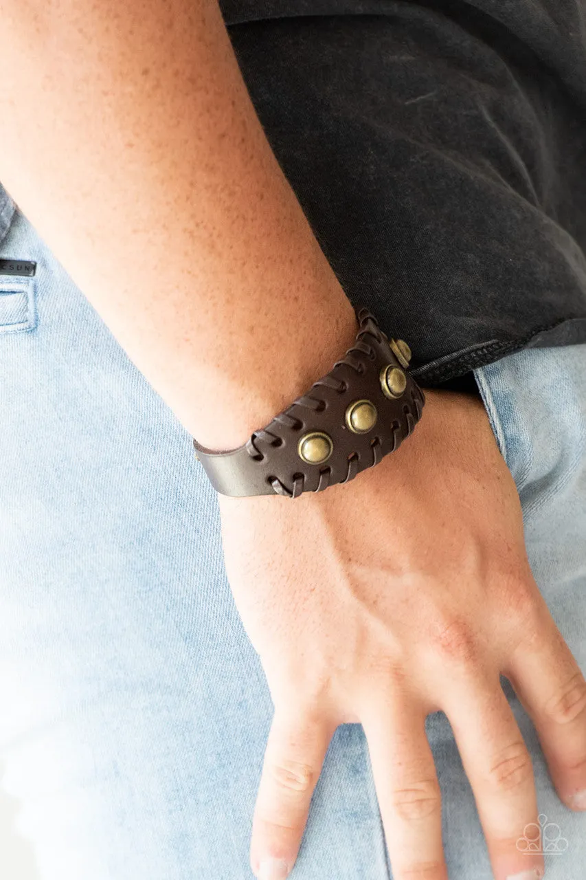 Urban Cowboy Brown Paparazzi Bracelet