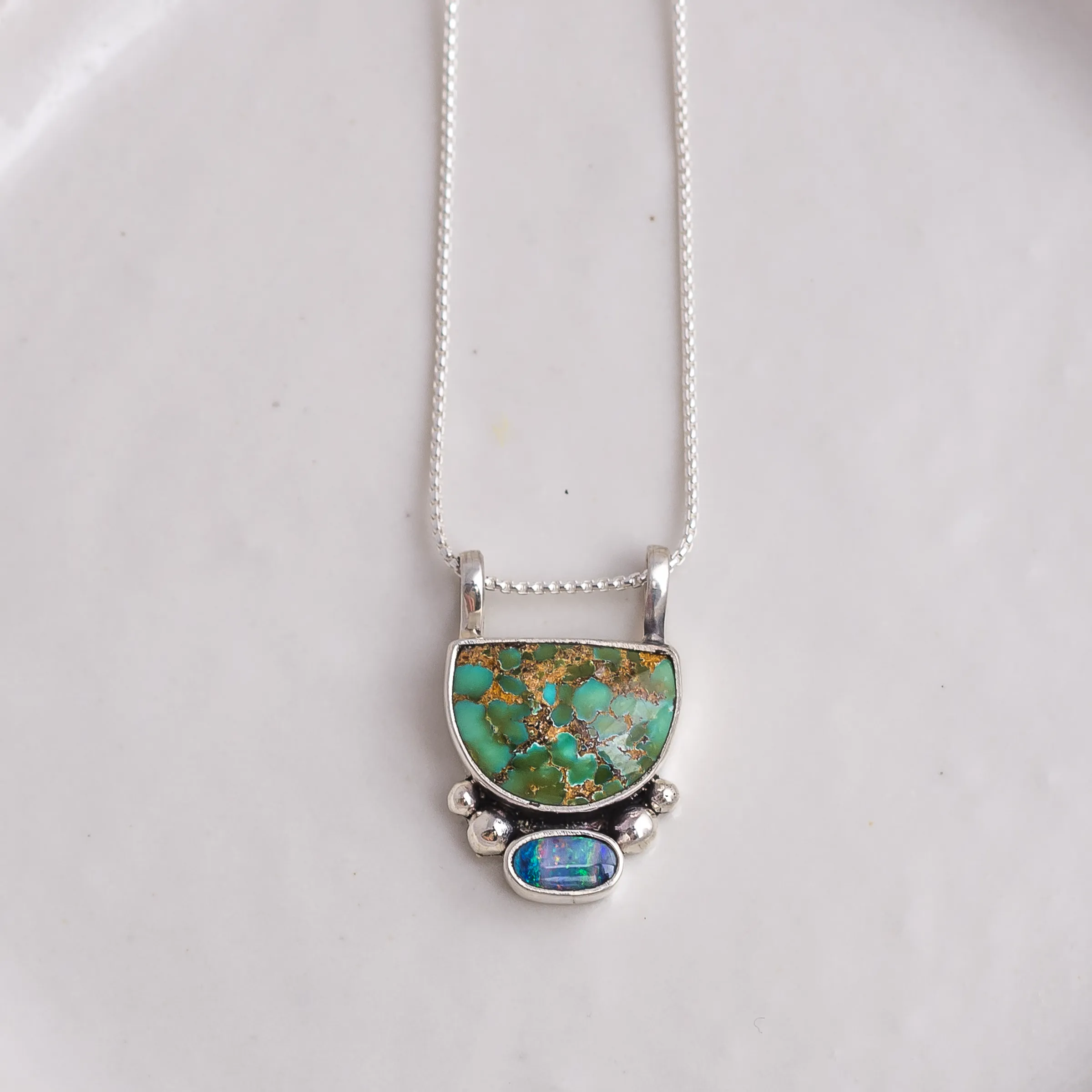 Valley Necklace ◇ Turquoise   Australian Opal