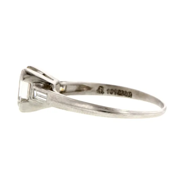Vintage Engagement Ring, Emerald Cut 1.00ct