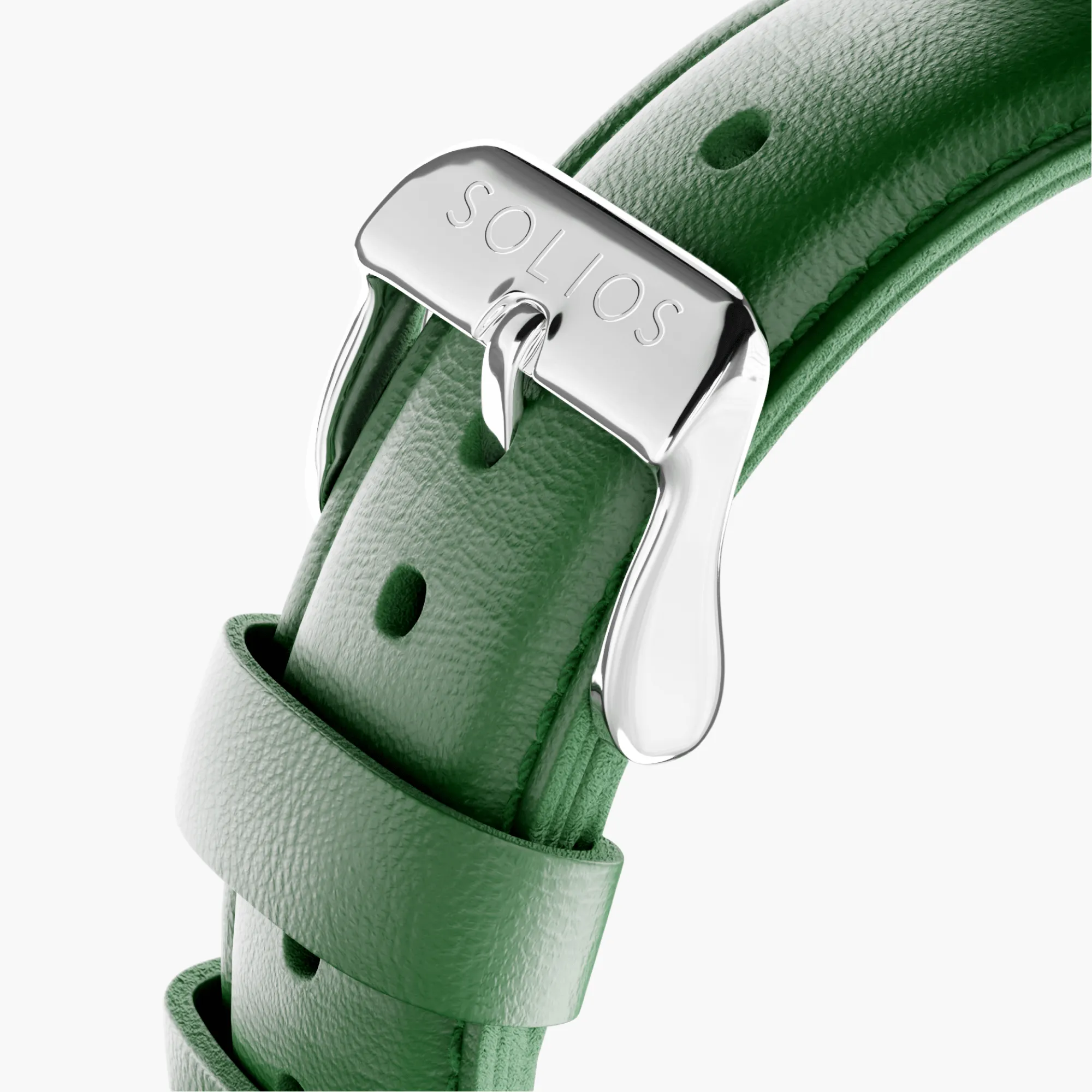 Watch Set - Solar Curve & Mini | Green Dial - Silver & Rose Gold Cases | Green Vegan Leather