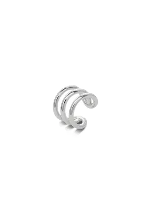 Wave Ear Cuff Silver