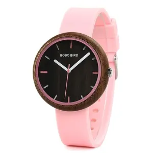 Women's Round Shaped Silicone Watch