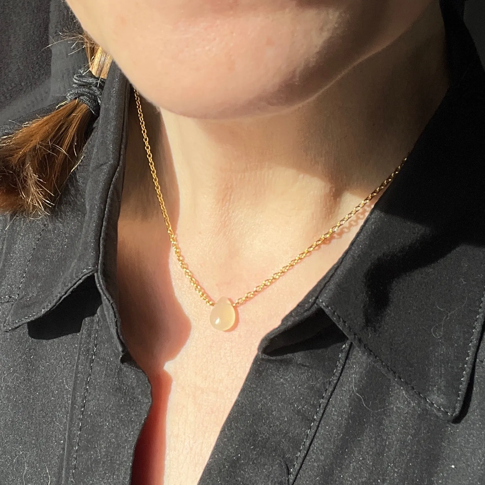 Yellow Opal Necklace